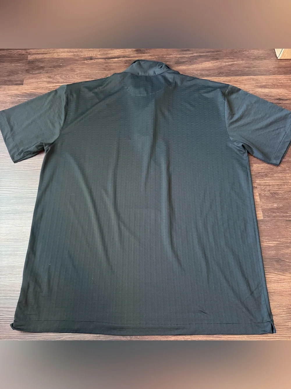 Nike Polo Shirt Mens 2XL Tiger Woods Dri-FIT Black Golf Performance Short Sleeve